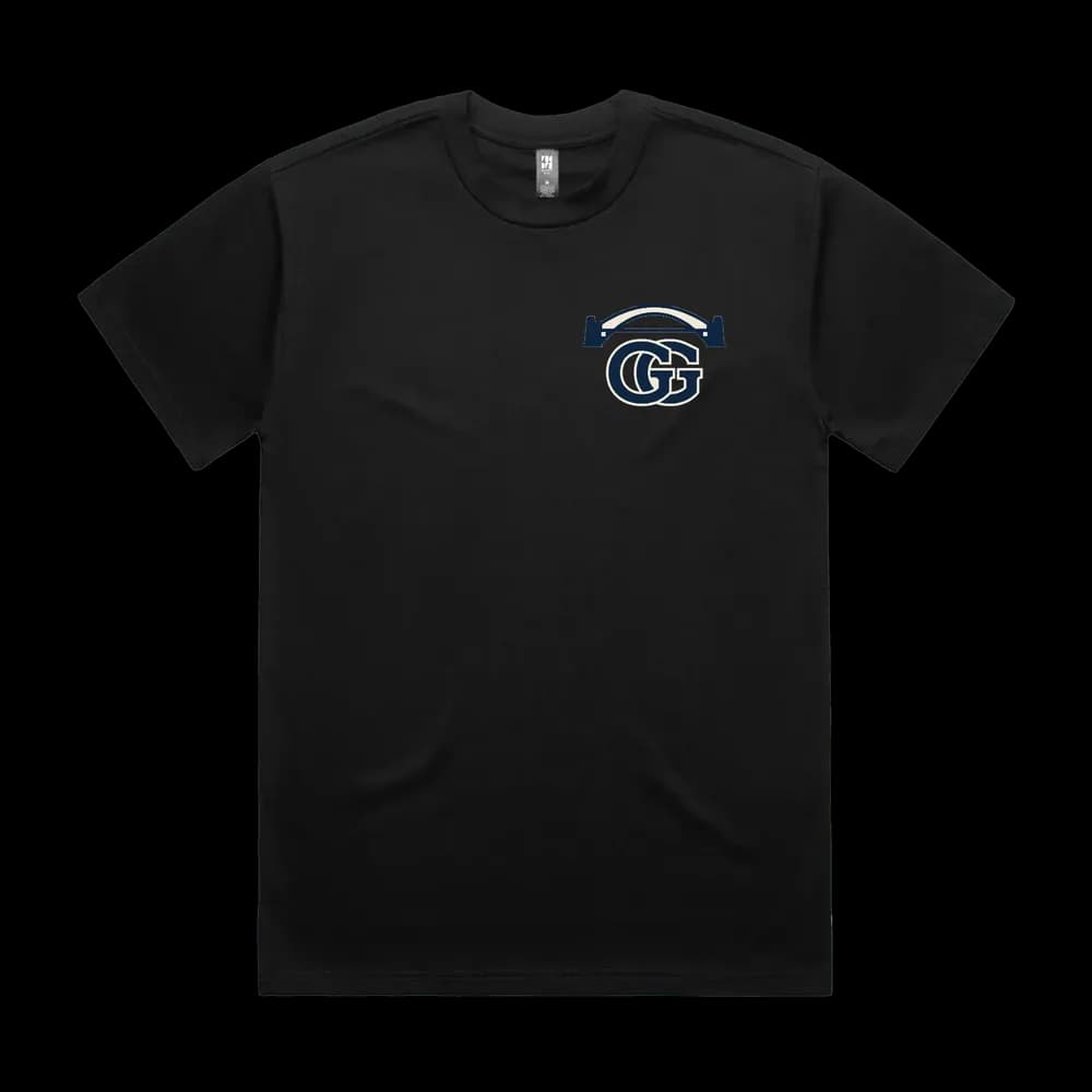 Glenhurst GG Heavy Tee — Black, front