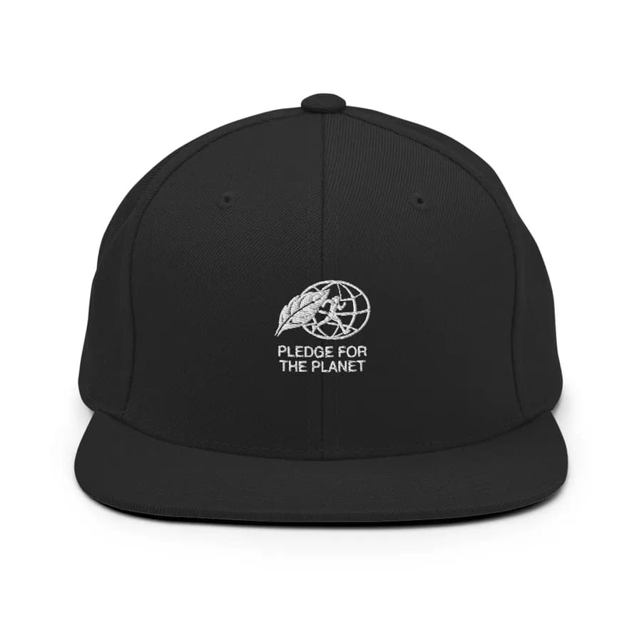 Snapback Cap — Black, Club mark